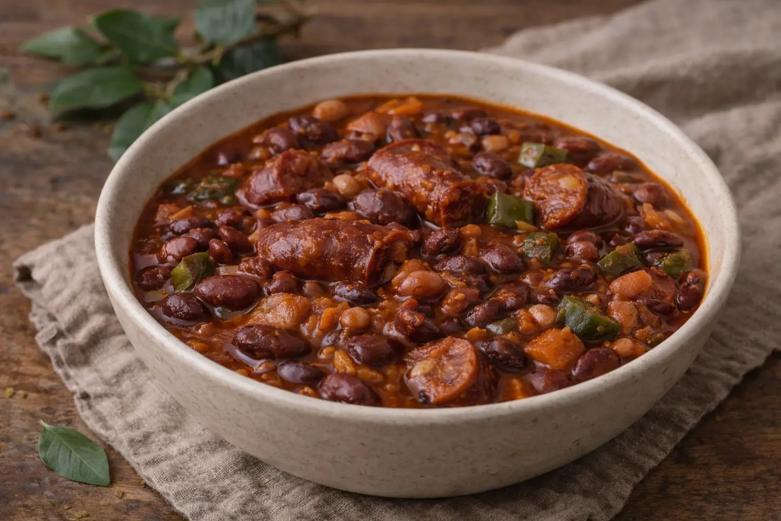 Alubias rojas con chorizo