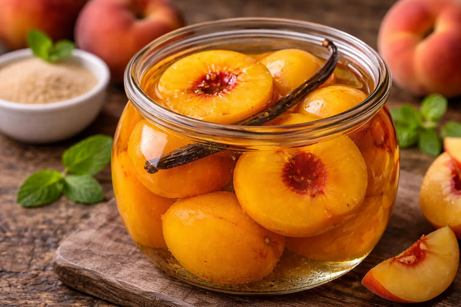 Melocotón en almíbar