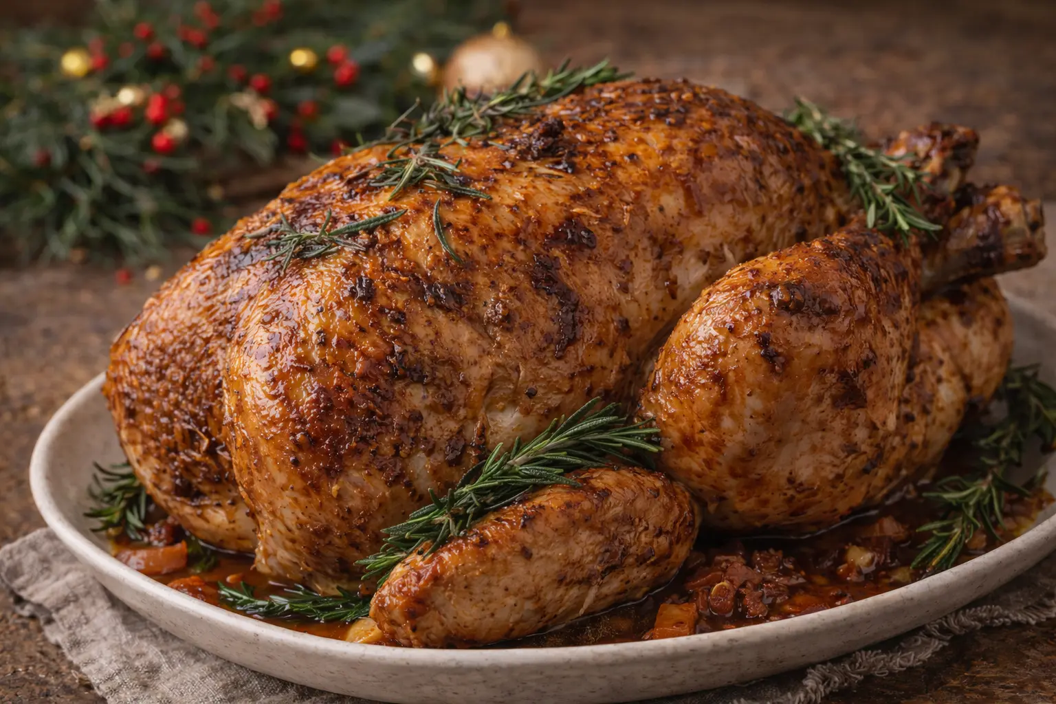 Pavo asado de navidad low cost